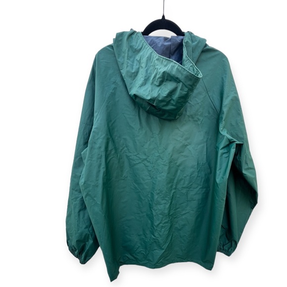 Columbia Men's Large Green Hood Snap Zip‎ Pockets Breathable Waterproof Jacket - Picture 3 of 15